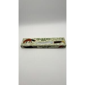 Swamp Fox 15.5” Bowie Knife Wood Handle NIB W/sheath VG Condition. Cool Look.